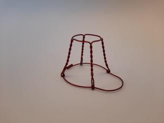 Agraffe Drahtbügel rot ohne Deckel 