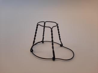 Agraffe Drahtbügel schwarz ohne Deckel 