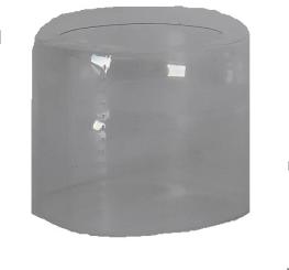 Schrumpfkapsel 36,5x30mm transparent ohne Abriß 