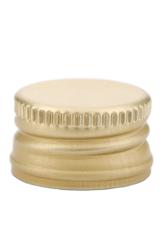 Aluverschluß PP28 gold mit Gewinde 