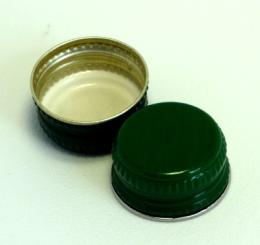 Aluverschluß MCA 28 grün für Wein mit Gewinde 