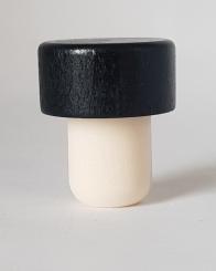 Handgriffkorken flach  18,5er 1,8cm hoch schwarz 