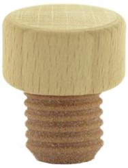 Handgriffkorken flach 19,5er PE natur gerillt 