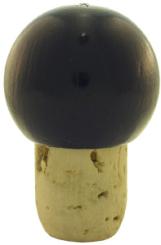 Handgriffkorken Kugel 19,5er PE blau gerillt 