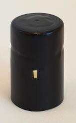 Schrumpfkapsel 33x65 schwarz mit Abriss silber 