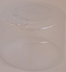 Schrumpfk. 49,6x35 transparent Deckel Vertikalabriss von unten nach oben 