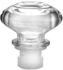 Glasstopfen Tondo 24er weiss 