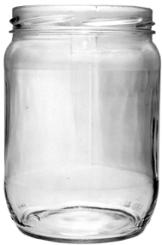 Weithalsglas 0,580 l TO82 weiss 