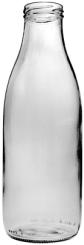 Weithalsflasche 1,0 TO48 weiss 