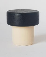 Handgriffkorken flach 24,5 36x15 schwarz-matt PE 