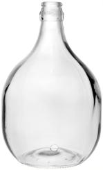 Glasballon 5 Ltr.-R weiss gebohrt 