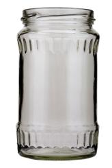 Weithalsglas 0,370 l TO66 weiss Facette 