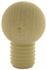 Handgriffkorken Kugel 19,5er PE natur gerillt 