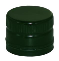 Aluverschluß PP31,5 grün m. Gew +  Ölausgießer 