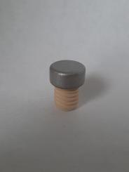 Handgriffkorken flach 14,5er  20/10 PE silber lackiert Nocturne 0,1 