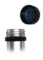 Kunststoffverschluß PP31,5 schwarz mit Sicherungsring 