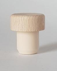 Handgriffkorken flach 24er 48/15 PE natur glatt 