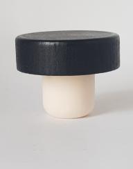 Handgriffkorken flach 24er 48/15 schwarz matt PE 