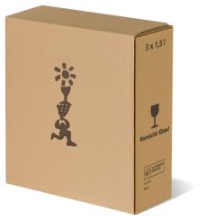 3er Stehbox Magnum Sekt/Wein Umkarton 