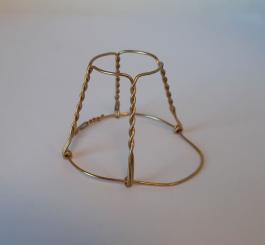 Agraffe Drahtbügel gold ohne Deckel 