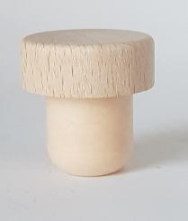 Handgriffkorken flach 22,5er 34,5/13 PE natur glatt / verzahnt 