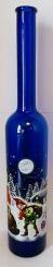 Weihnachtsflasche Nikolaus 0,5 blau 