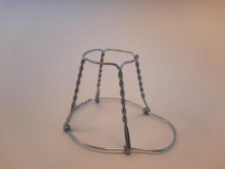 Agraffe Drahtbügel silber ohne Deckel 