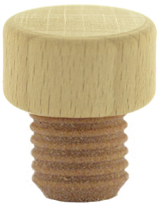 Handgriffkorken flach 19,5er PE natur gerillt 