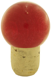 Handgriffkorken Kugel 18er PE rot 