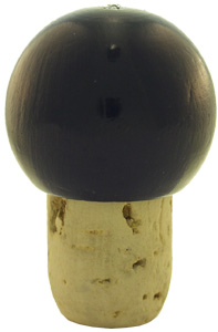 Handgriffkorken Kugel 18er PE blau 