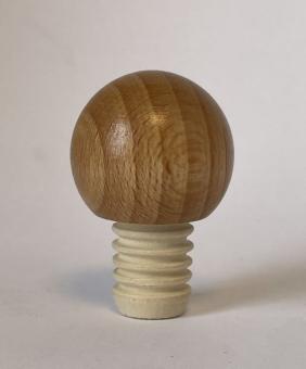 Handgriffkorken Kugel 19er PE natur lackiert gerillt 