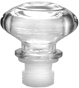 Glasstopfen Tondo 24er weiss 