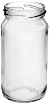 Weithalsglas 0,212 l TO 53 weiss hoch 