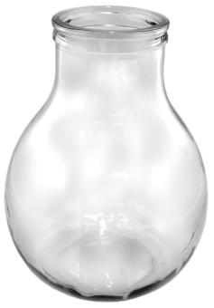 Glasballon Weithals 10 Ltr. weiss gebohrt 