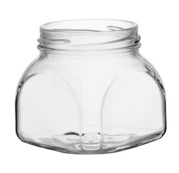 Weithalsglas Vierkant 0,255 l TO63 weiss 