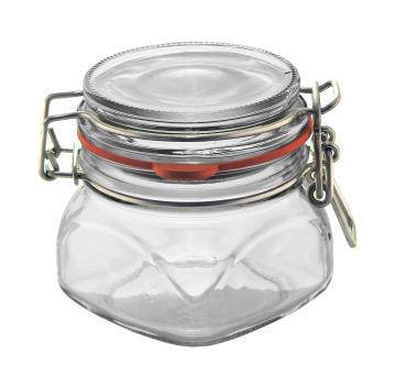 Bügelglas Vierkant 0,255 l BV  inkl. Verschluss 