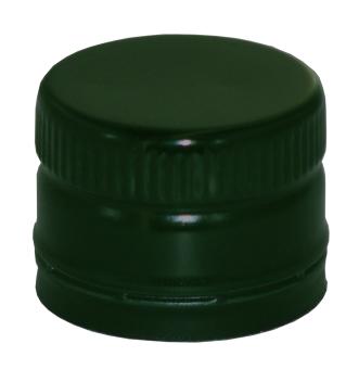 Aluverschluß PP31,5 grün m. Gew +  Ölausgießer 
