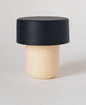 Handgriffkorken flach 19er 29,5/13,5 schwarz matt Kunststoff elegance 