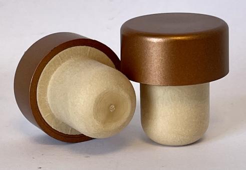 Handgriffkorken flach 19er 29/15 Kunststoff bronze 