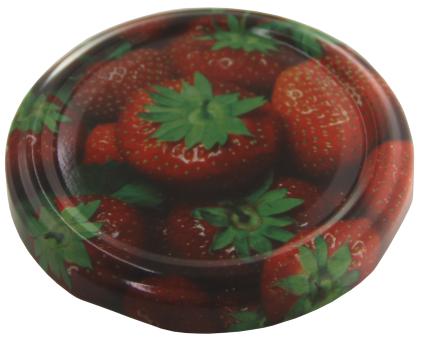 Deckel TO 82 Erdbeermotiv 