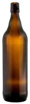 Bierflasche  1,0 braun Bügelverschluss Stubbi 