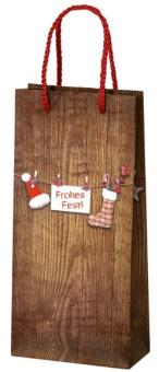 Henne Papiertüte Frohes Fest 2er 170x85x360 2784TU 