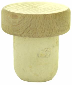 Handgriffkorken flach  19er 32/13 natur glatt 