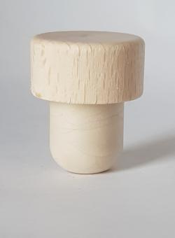 Handgriffkorken flach  19er 29/15 PE natur verzahnt 