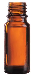 Tropfflasche 0,01 L braun DIN 18 