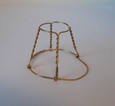 Agraffe Drahtbügel gold ohne Deckel 