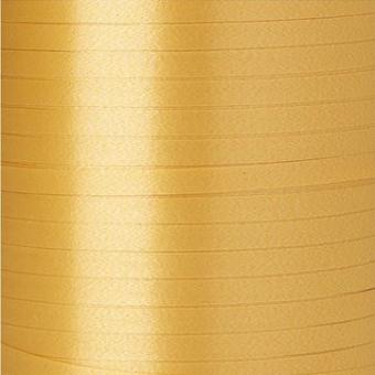 Kunststoff Geschenkband gold 10mm 10mm breit, 250 lfm/Rolle Kräuselband Henne 