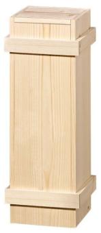 Holzkiste m. Schiebedeckel und Leisten, Natur  400x120x120 