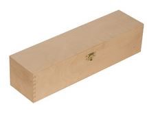 Holzkassette mit Klappdeckel 1x0,1 Platin 