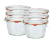 Rex-Sturzglas 0,370 l inkl. Deckel, Gummi und Klammern 1 VE 12 Stck 